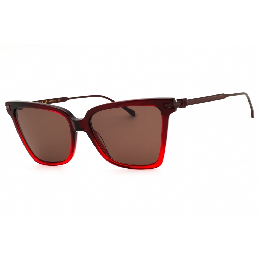Salvatore Ferragamo SF2036S Sunglasses Gradient Transparent Dark Red Acetate